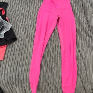 Lululemon Athletica Hot Pink Leggings